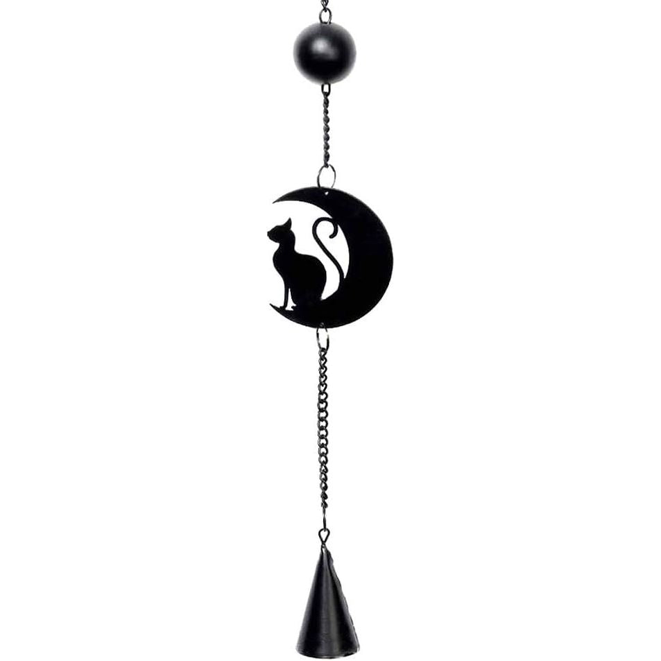 Cat and Moon Silhouette Hanging Decoration
