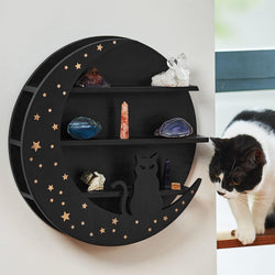 Cat and Moon Shelf