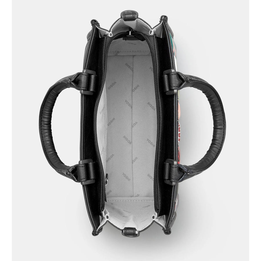 Cat Colour Block Leather Grab Bag