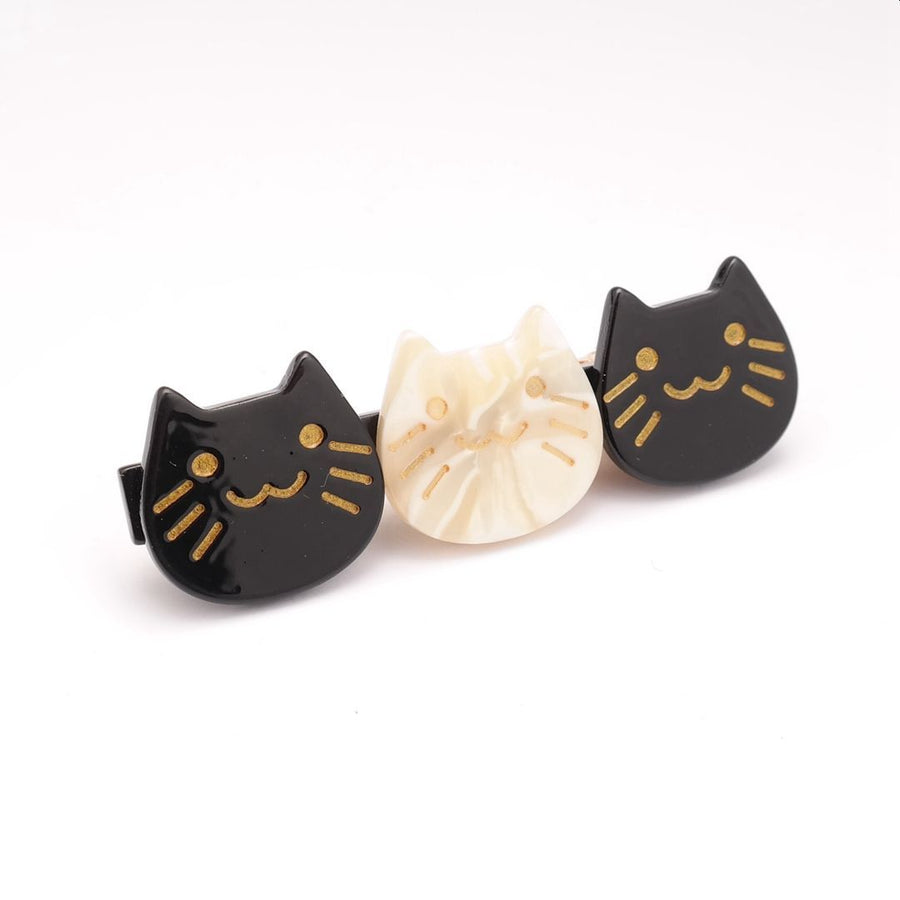 Cat Face Trio Hair Clip