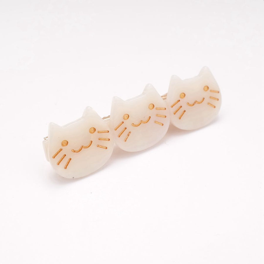 Cat Face Trio Hair Clip