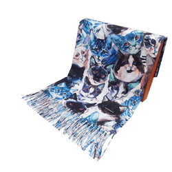 Cats Pashmina Style Scarf