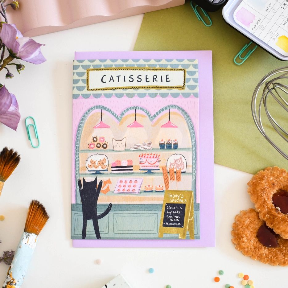 Catisserie Art Cat Card