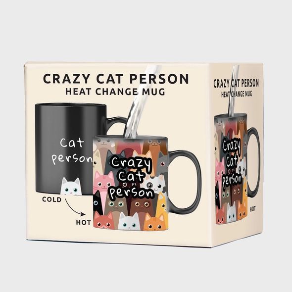 Cat Person Heat Changing Mug