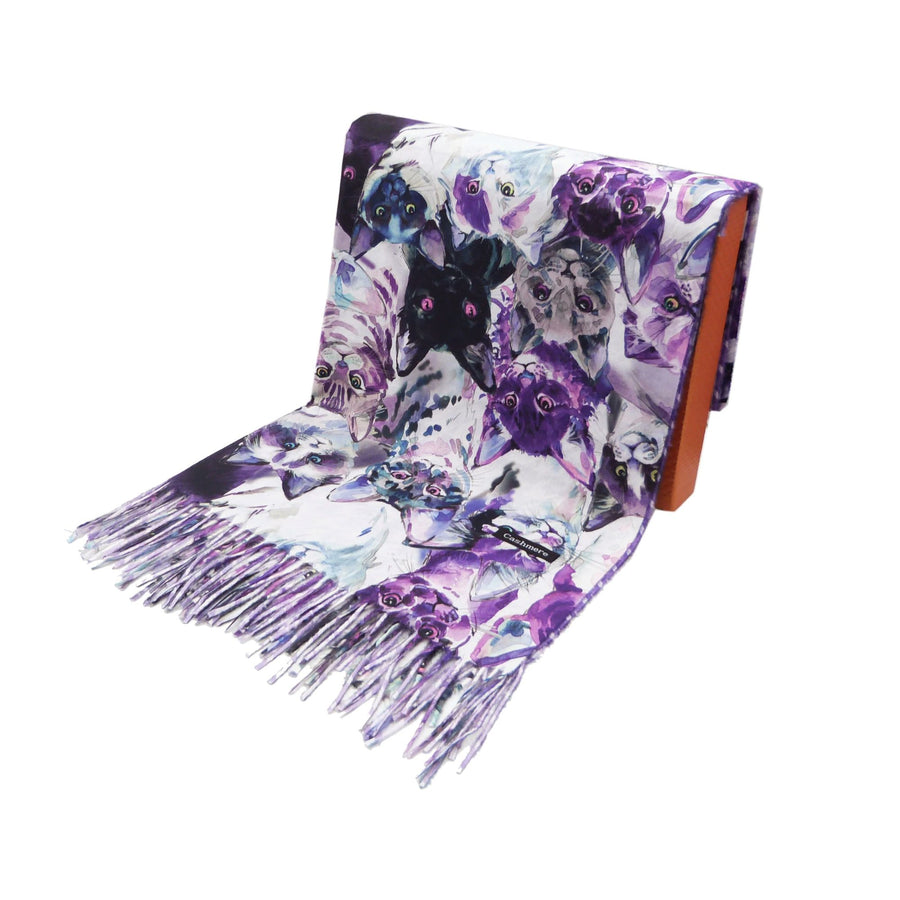 Cats Pashmina Style Scarf