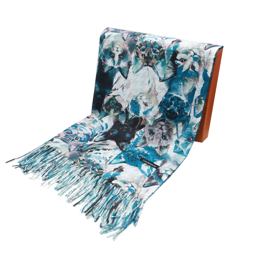 Cats Pashmina Style Scarf