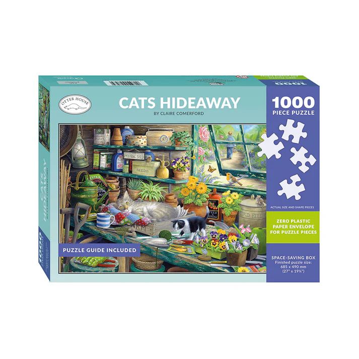 Cats Hideaway 1000 piece Jigsaw