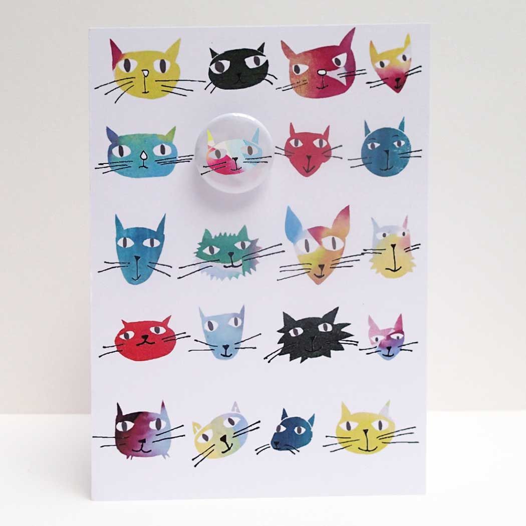 Cats Pick N Mix Badge Card – The Cat Gallery