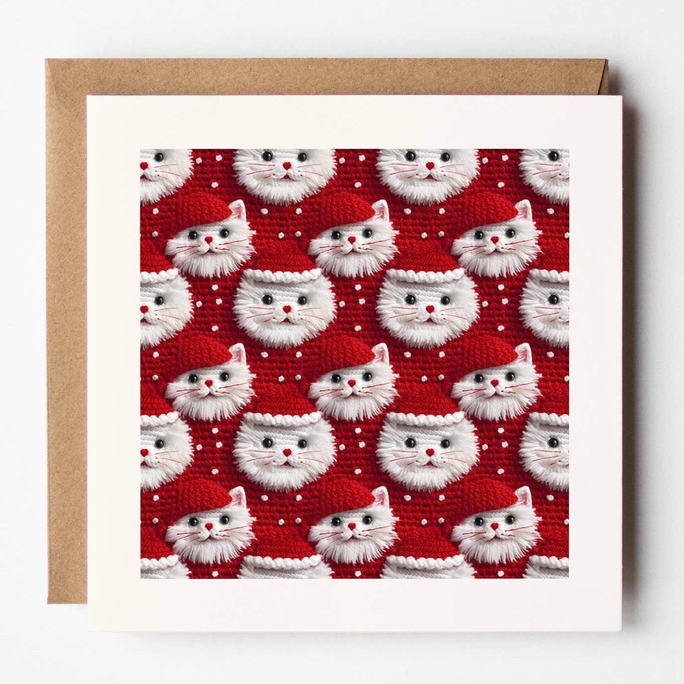 Cats Cats Cats Santa Christmas Card