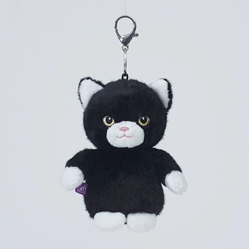 Cats Protection Tuxedo Kitten Keyring