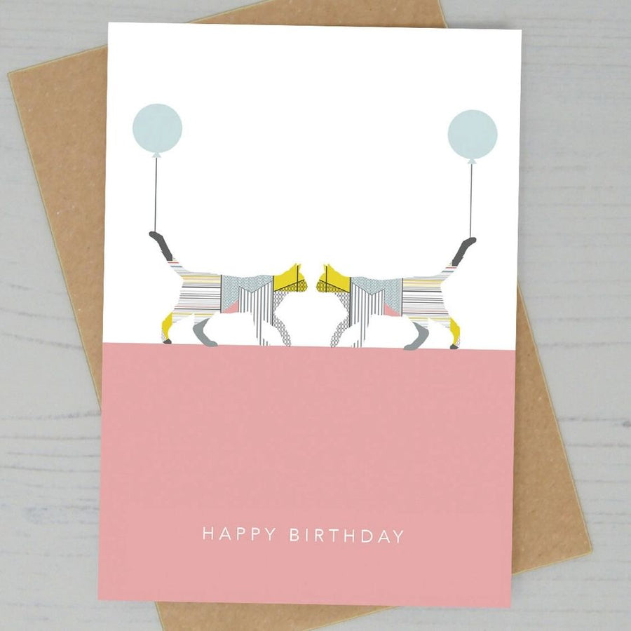 Cats with Balloons Birthday Card