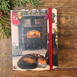 Cats & Fireplace Chunky Notebook, by Alex Clark
