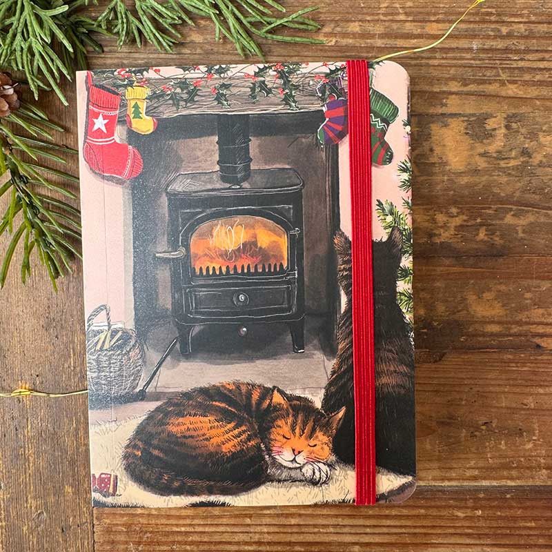 Cats & Fireplace Chunky Notebook, by Alex Clark