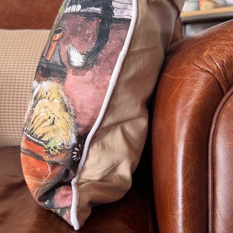Cats & Pots Cushion Alex Clark