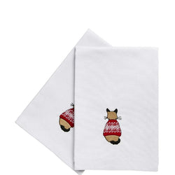Cats in Waiting Festive Cotton Napkins 2-pack