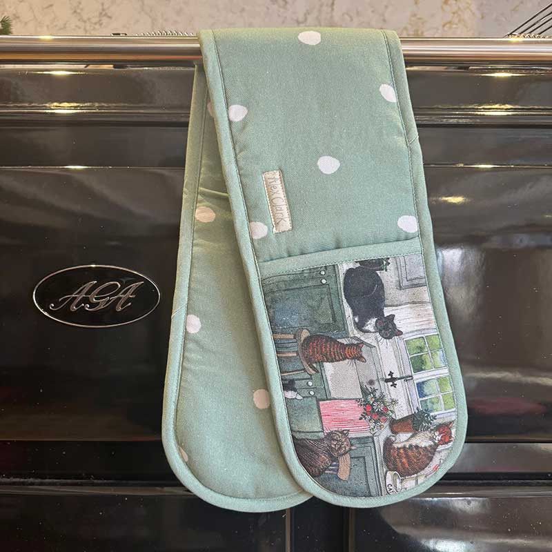 Cats in the Kitchen Double Oven Glove