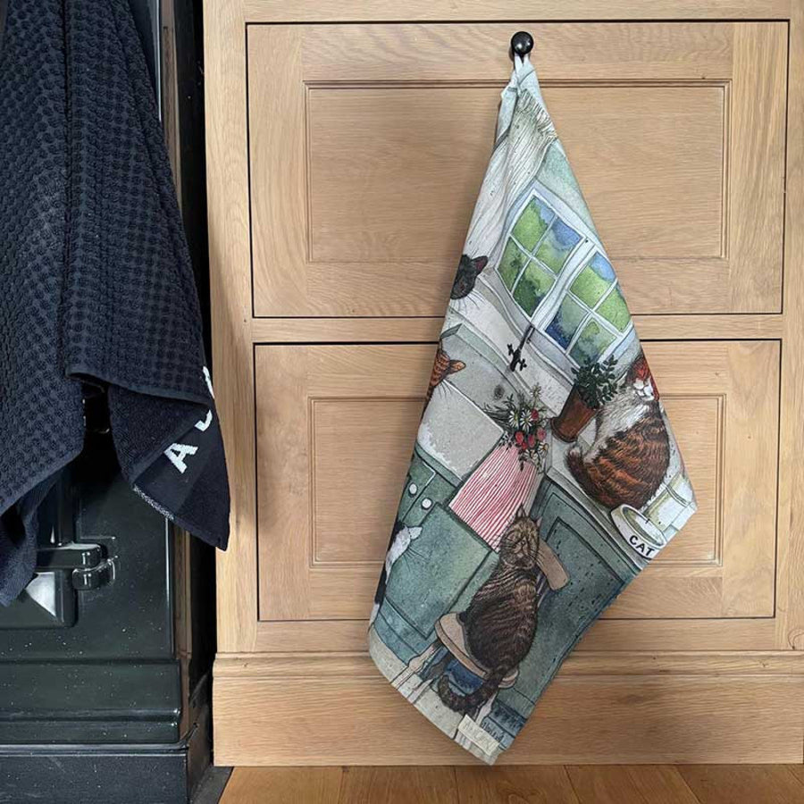 Cats in the Kitchen Cotton Tea Towel