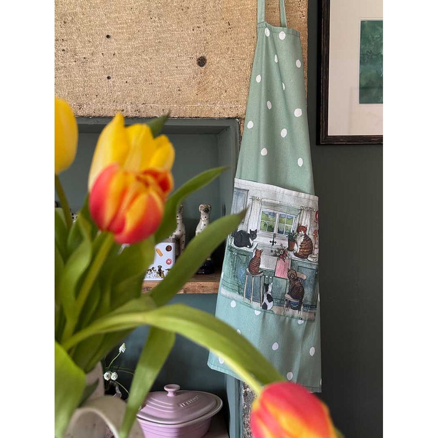 Cats in the Kitchen Cotton Apron