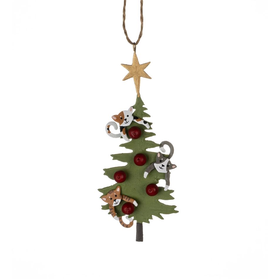 Cats in the Tree Festive Decoration