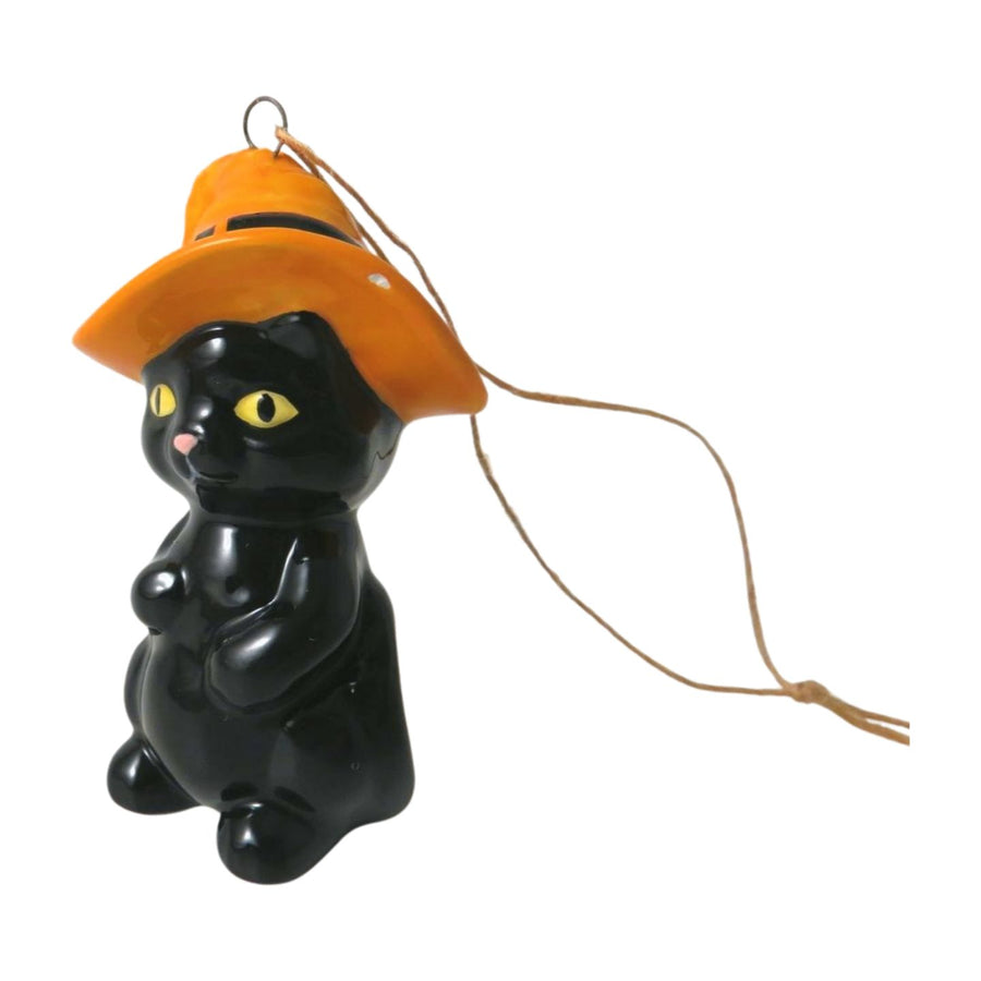 Ceramic Black Wizard Cat Hanging Decoration