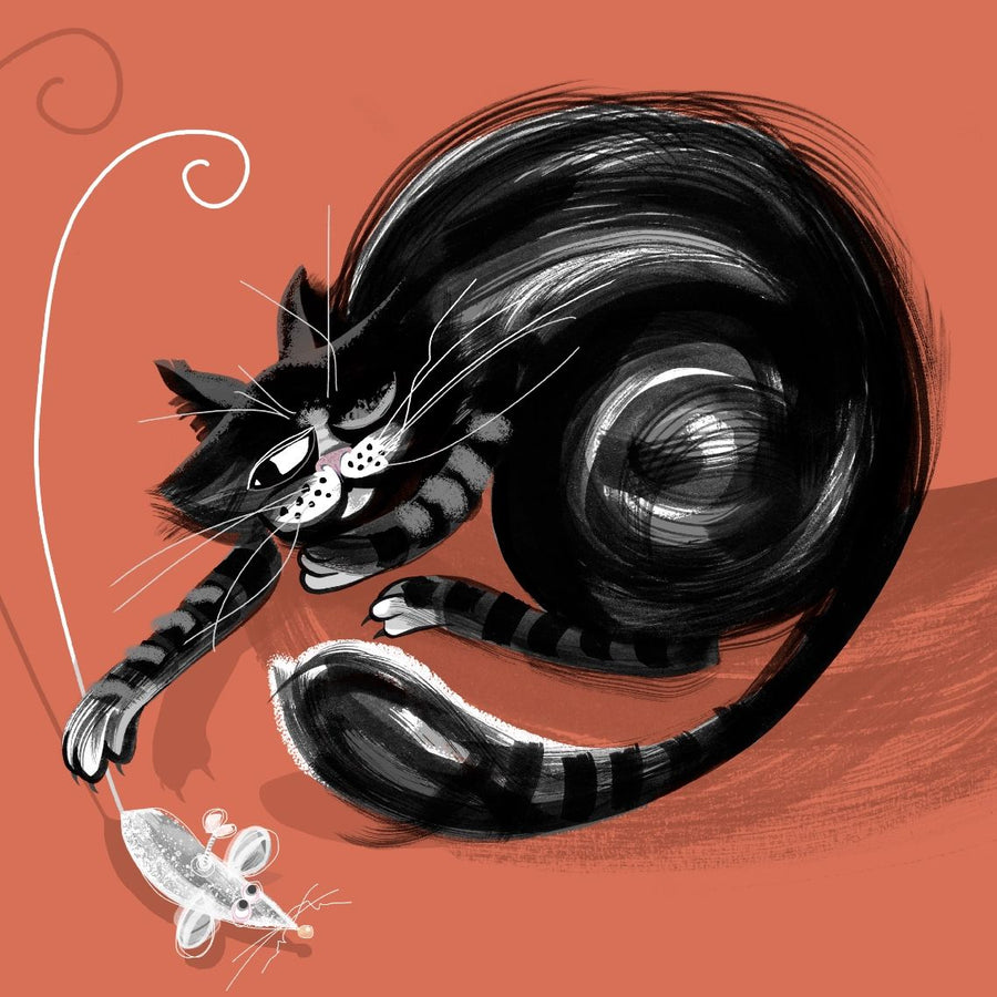 Cha Cha Mouse Paw Behaviour Card