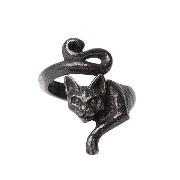 Chat Noir Pewter Cat Ring
