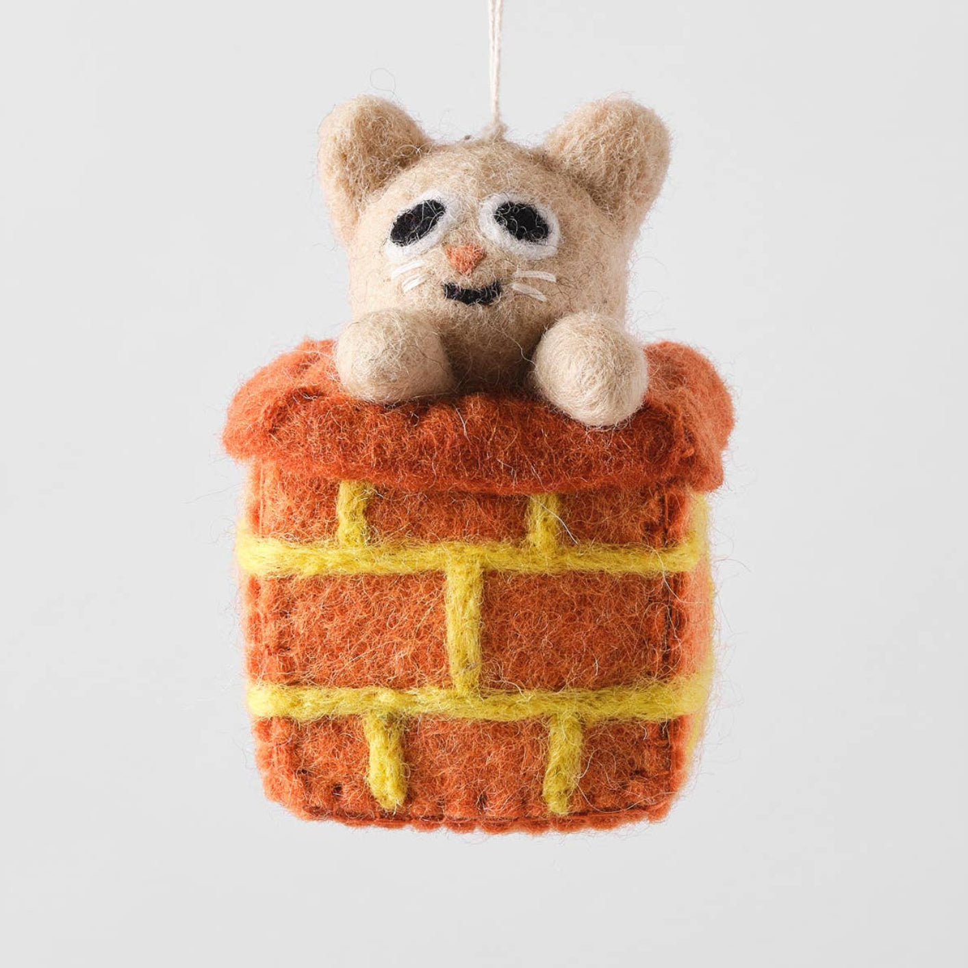 Simbi, Chimney Cat Hanging Felt Decoration