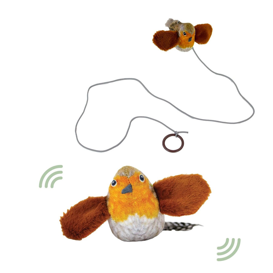Chirping Birds Cat Toy on a string