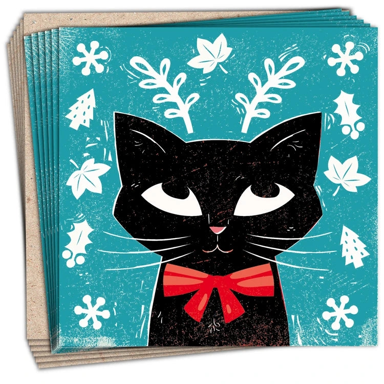Christmas Cat Charity Card Pack