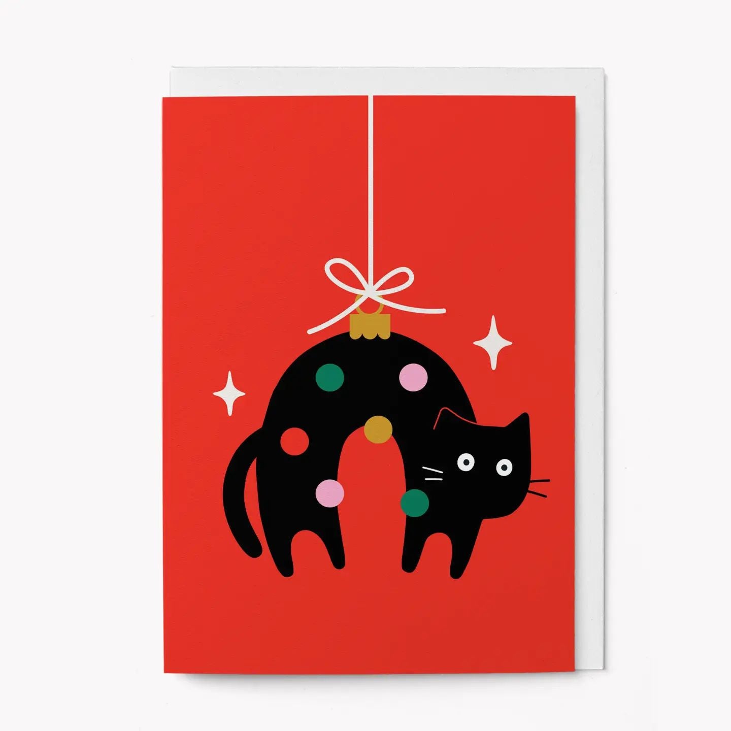 Christmas Cat Graphic Card