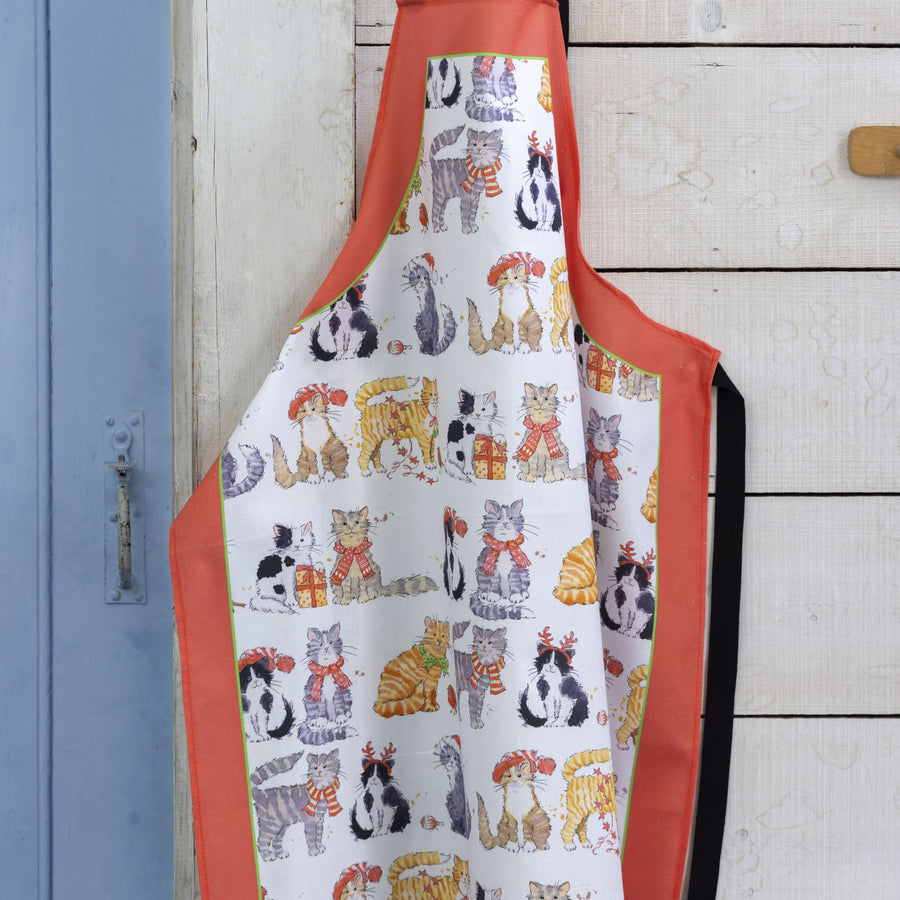 Christmas Cats Cotton Apron