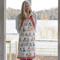 Christmas Cats Cotton Apron