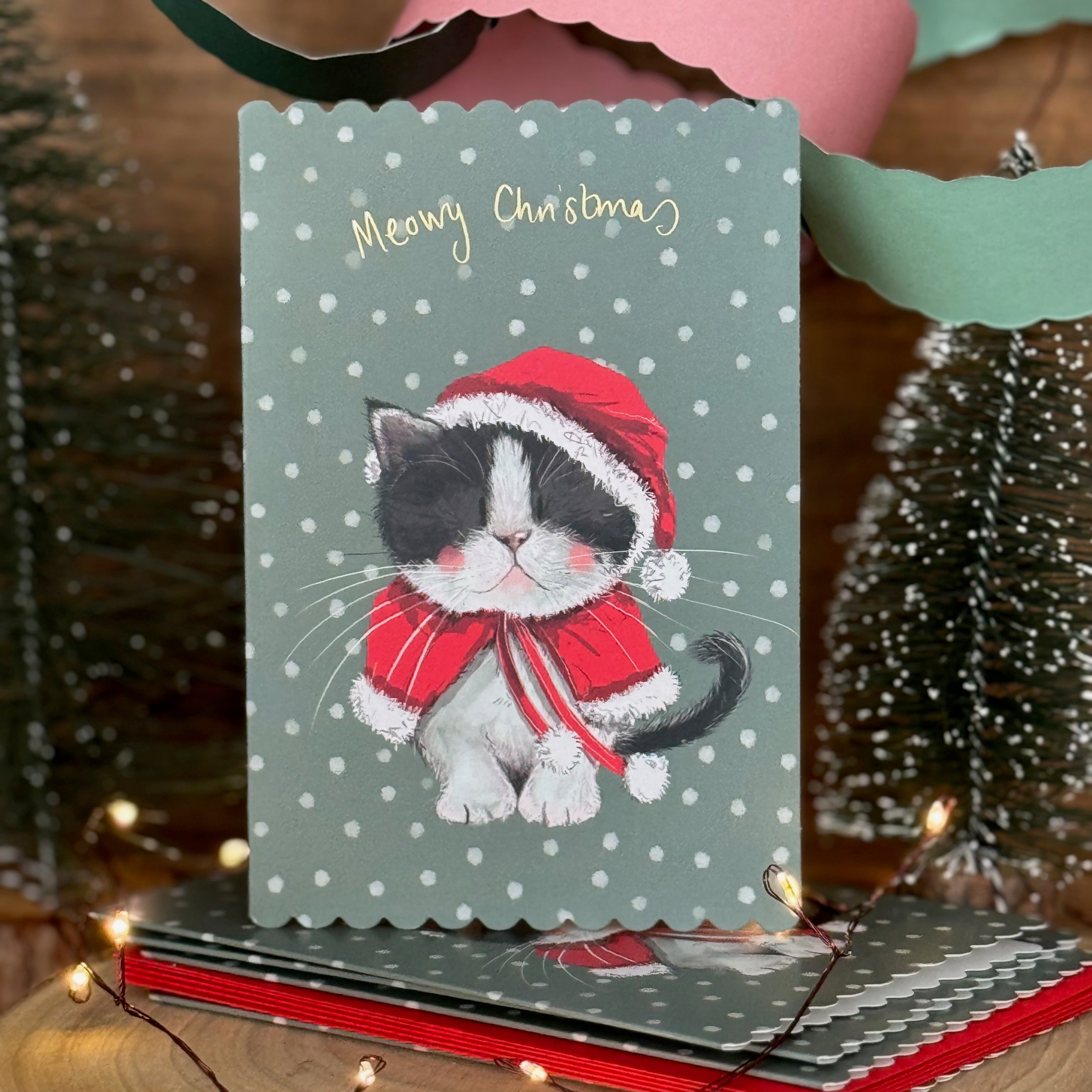 Christmas Kitten Cards, by Alex Clark