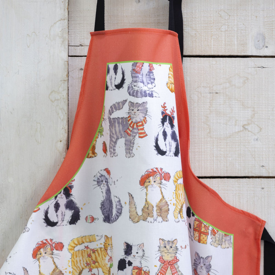 Christmas Cats Cotton Apron