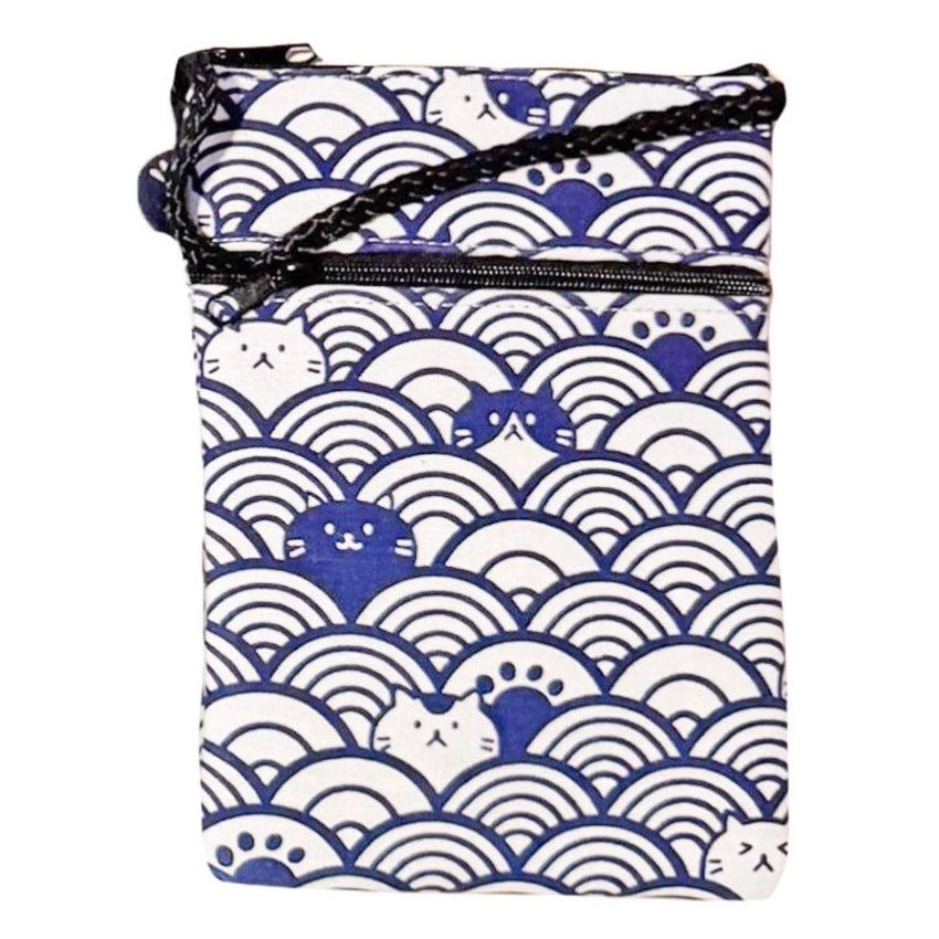 Cats Circular Pattern Shoulder Purse