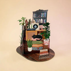 Cosy Cat Corner Pop-up Card
