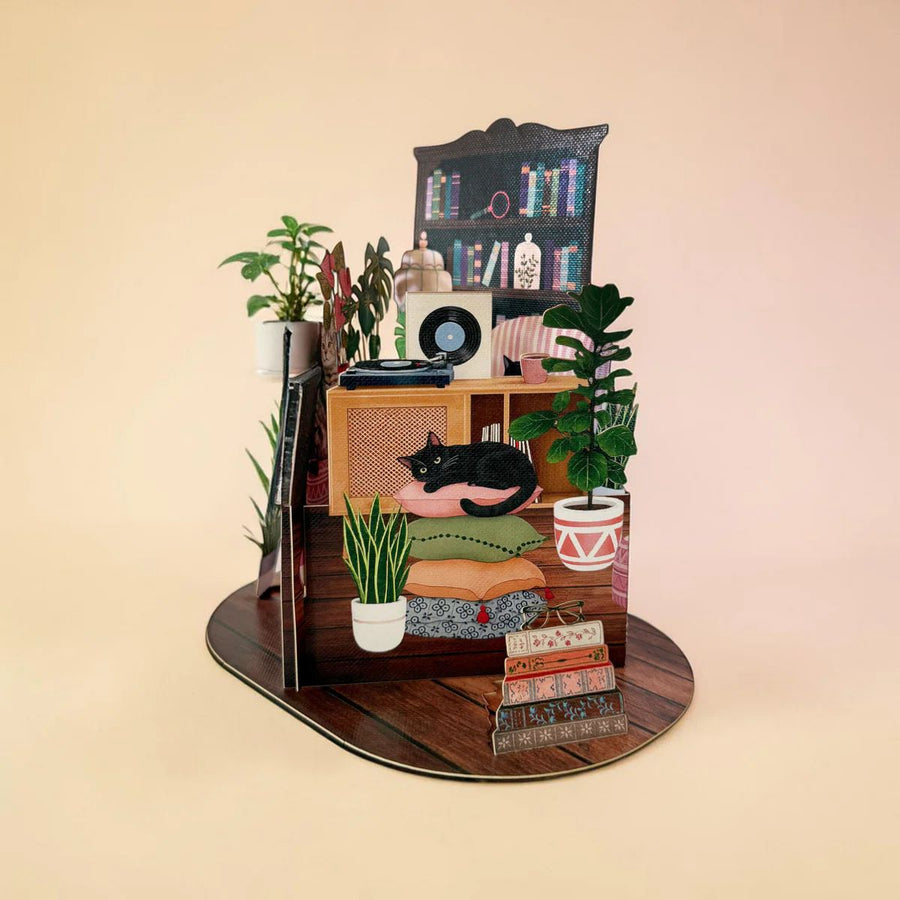 Cosy Cat Corner Pop-up Card