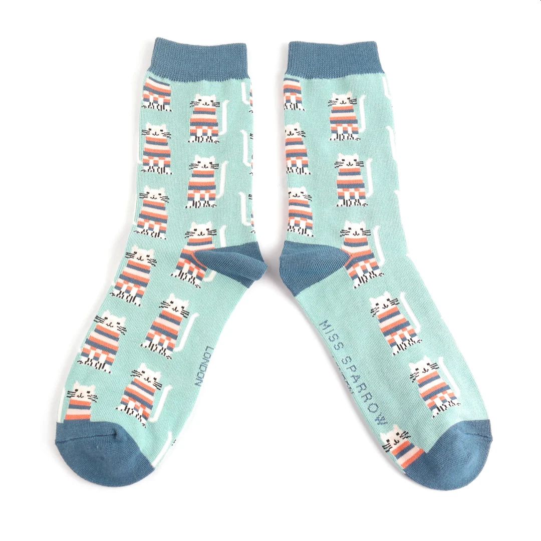 Cosy Kitties Socks, UK 4-7