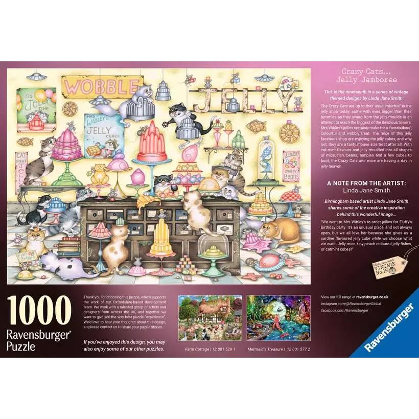 Crazy Cats Jelly Jamboree 1000 Piece Jigsaw