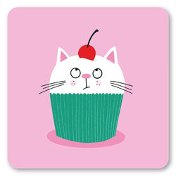 Cat Cupcake Coaster