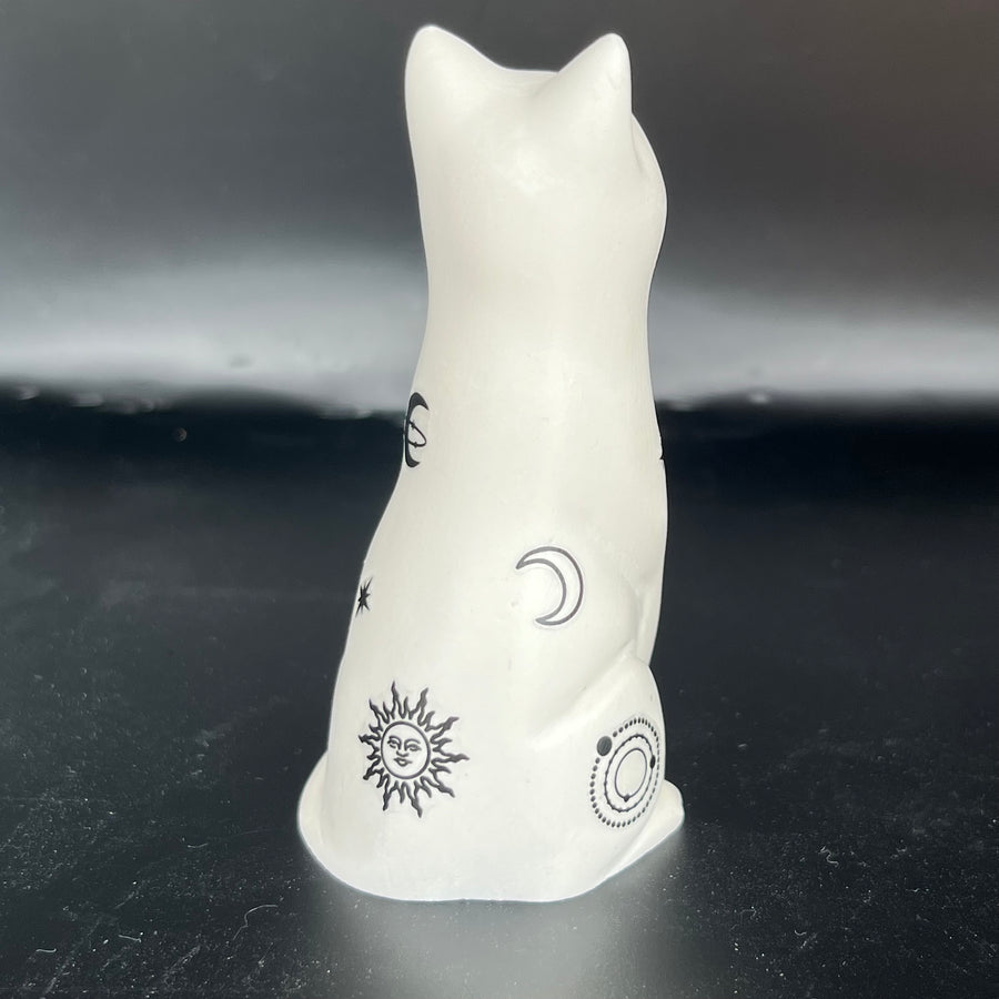 Hand Finished Celestial Lucky Natural Cat