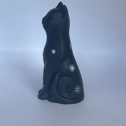 Hand Finished Celestial Lucky Black Cat