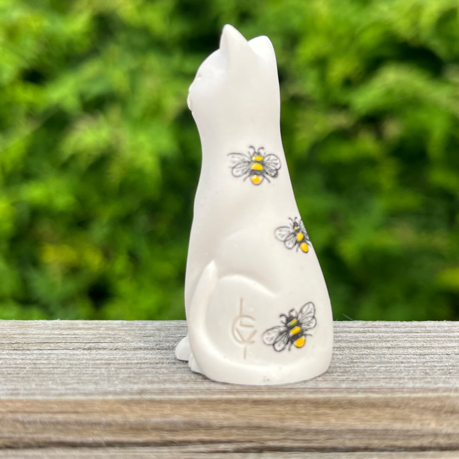 Bees Hand Coloured Original Lucky Kitten