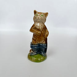 Vintage Large Wade Whimsie Puss in Boots Figurine