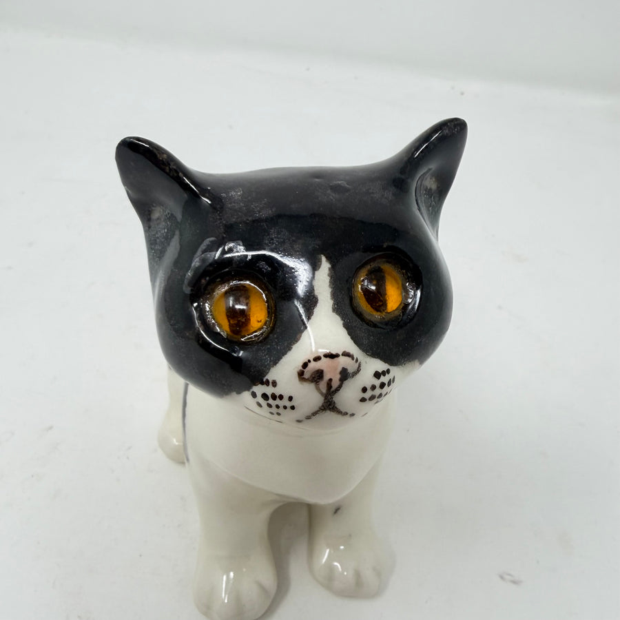 Winstanley Black and White Cat Standing Size 2