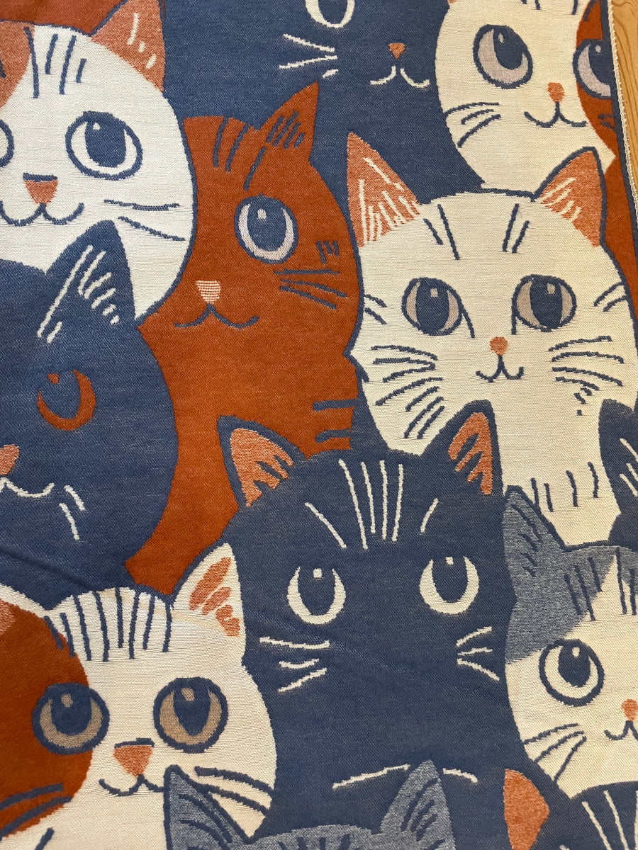Cute Cats Winter Jacquard Scarf