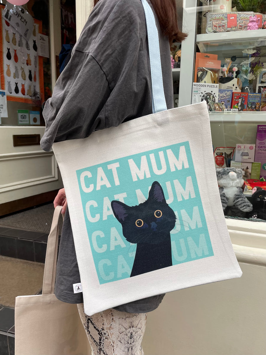 Cat Mum Tote Bag, Black Cat