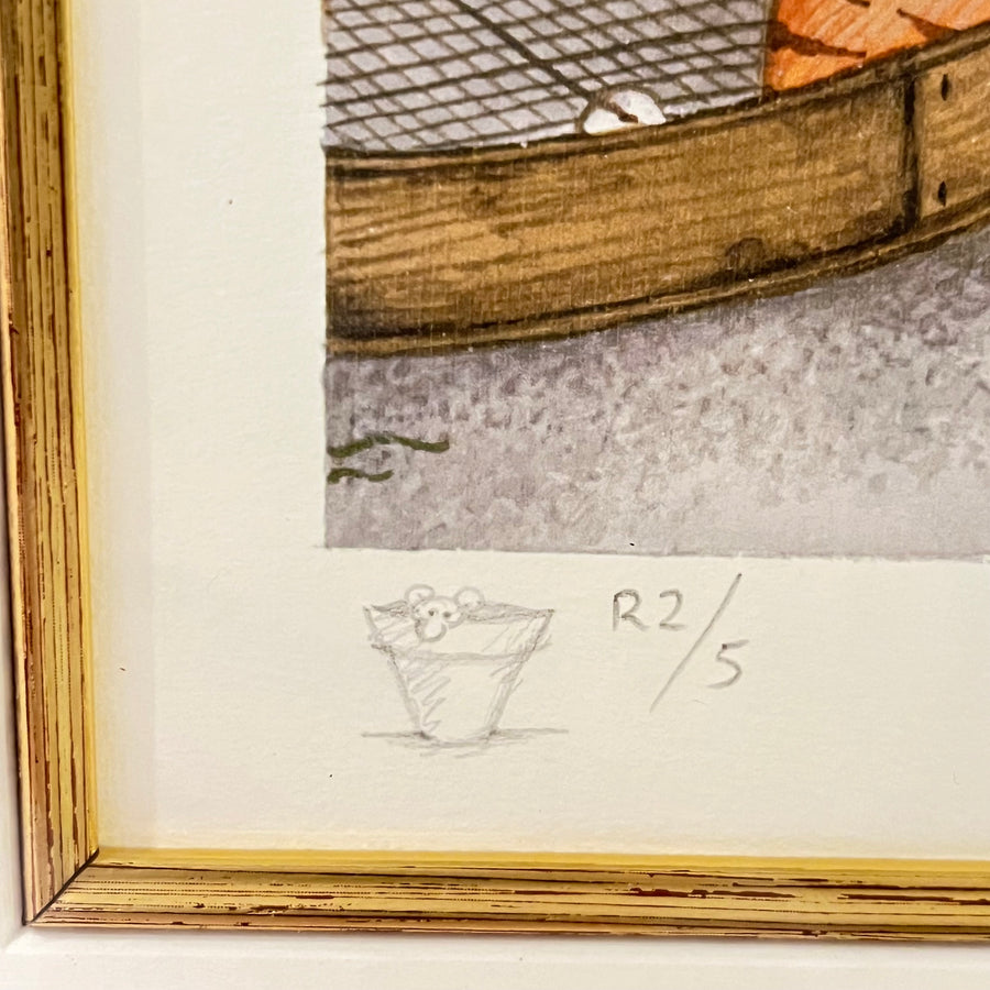 The Potting Shed, Vintage Linda Jane Smith Framed Limited Edition Print