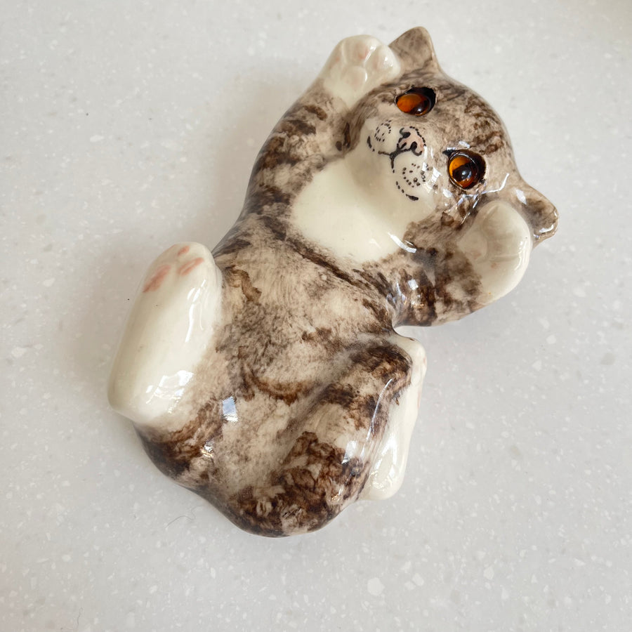 Winstanley Grey Tabby on Back - Size 2