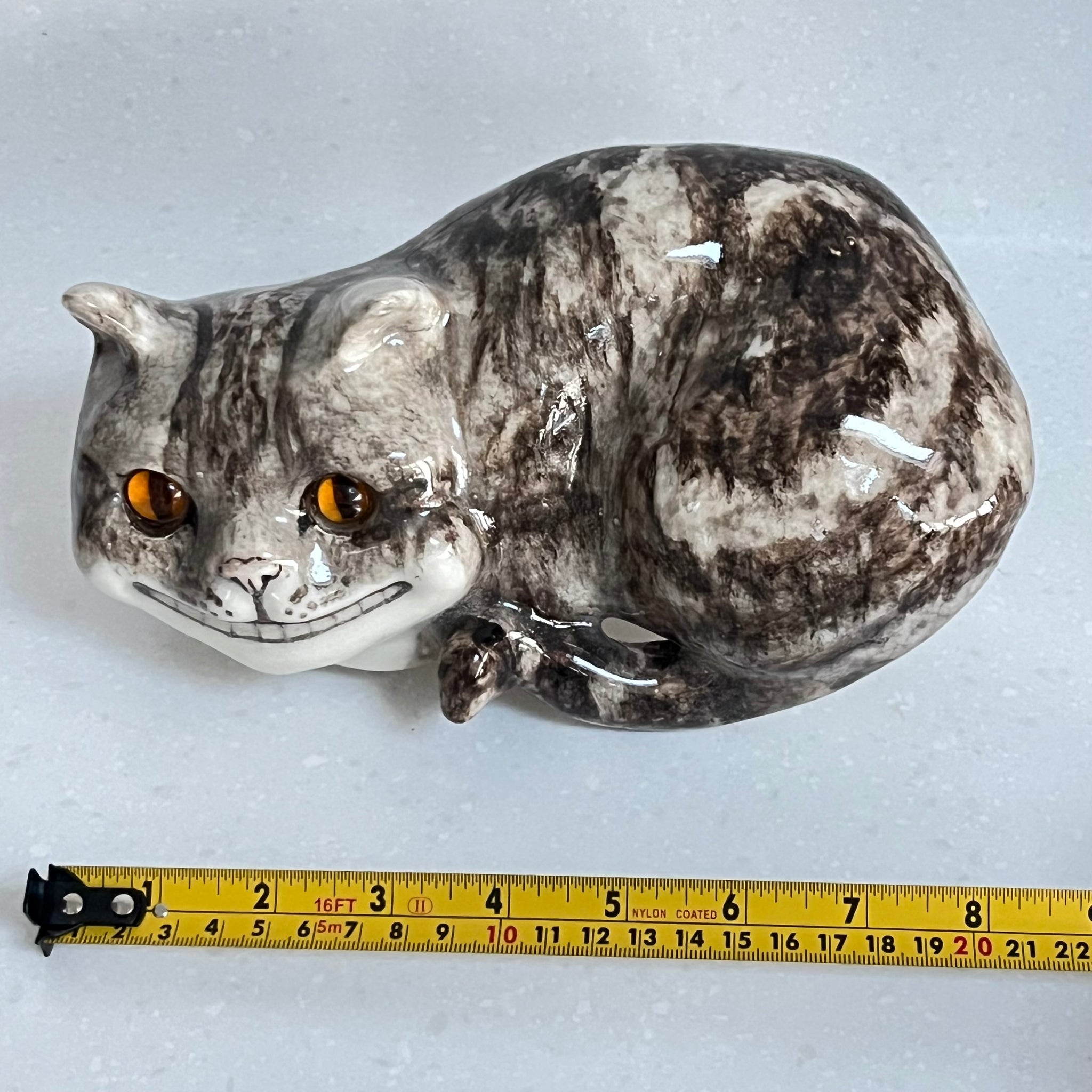 Winstanley Tabby Cheshire Cat - Size 2 (fence sitter)